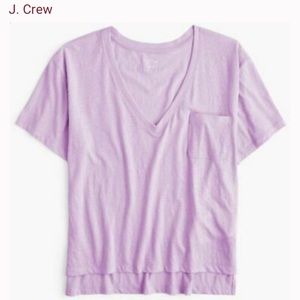 J Crew Slub V Neck Tee
